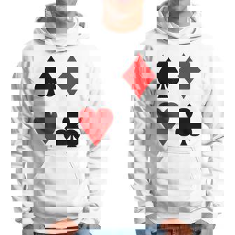 Clubs Herzen Spaten Diamanten Spielkarte Anzug Poker Kapuzenpullover - Geschenkecke