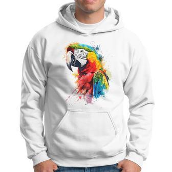 Colourful Parrot Watercolor Kapuzenpullover - Geschenkecke