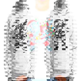 Dabbing Papá Noel Luces De Navidad Navidad Dab Dance Niña Niño Manga Larga Sudadera - Regaloses