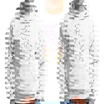 Dedos De Corazón Coreano Signo De Mano De Corazón K-Pop Manga Larga Sudadera - Regaloses