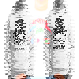 Drapeau Du Liban France Libanais Français Chignon Désordonné Sweat à capuche - Cadeauxyz