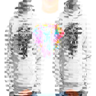 Elefante Arte Colorido Animal Motivo Obra De Arte Ele Sudadera - Regaloses