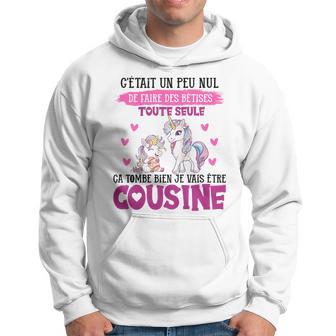 Enfant Jeais Être Cousine Licorne Annonce Future Cousine 2025 Sweat à capuche - Cadeauxyz