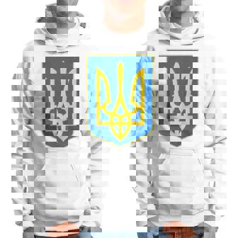 Escudo De Armas De Ucrania Ucrania Tryzub Ucrania Trident Manga Larga Sudadera - Regaloses