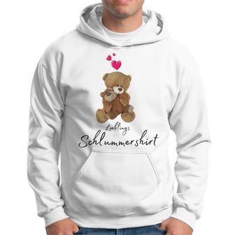 Favourite Teddy Bear Sleep With Heart Pyjamas Teddy Kapuzenpullover - Geschenkecke