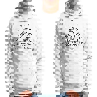 Find Your Wild – Motif Montagnes Étoilées Sweat à capuche - Cadeauxyz
