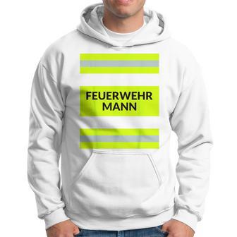 With Firefighter Costume Carnival Profession Red Kapuzenpullover - Geschenkecke