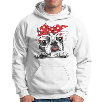 French Bulldog In Headband & Glasses Kapuzenpullover - Geschenkecke