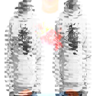 Fresa Diseño Abstracto Pintura Fruta Fresa Sudadera - Regaloses