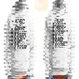 God Guns Liberty Freedom Ar15 Derechos De Armas Profesionales De La Bandera Estadounidense Sudadera - Regaloses