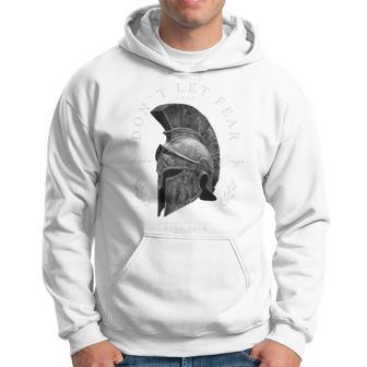 Greek Sparta Helmet Warrior Soldier Backprint Spartan Kapuzenpullover - Geschenkecke