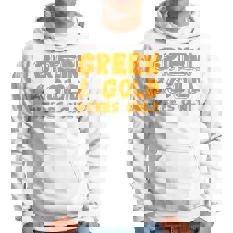 Green And Gold Game Day Groupe Pour Le High School Football Sweat à capuche - Cadeauxyz