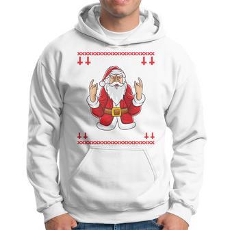 Heavy Metal Christmas Sleigher Hail Santa Claus Rock Music Kapuzenpullover - Geschenkecke