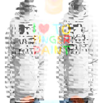 I'm Paint Finger Painting Finger Paints I Love To Finger Paint Kapuzenpullover - Geschenkecke