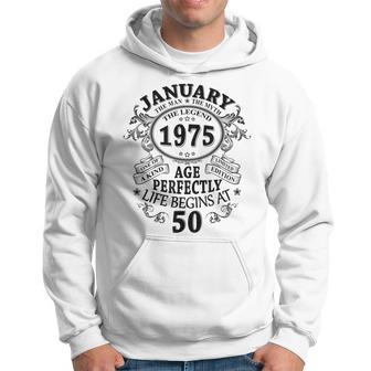 January 1975 50 Years Decoration 1975 50Th Birthday Kapuzenpullover - Geschenkecke