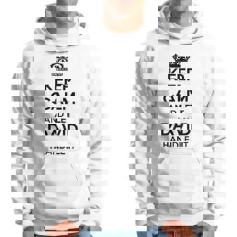 Keep Calm Handle It Nombre Personalizado Divertido David Sudadera - Regaloses