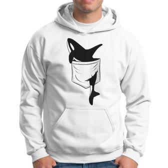 Casual Killer Whale Orca In Your Pocket Blue Kapuzenpullover - Geschenkecke