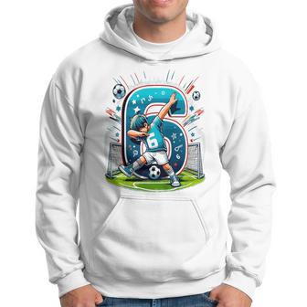 Kinder Fussball Geburtstag Junge 6 Jahre Party Motiv Kapuzenpullover - Geschenkecke