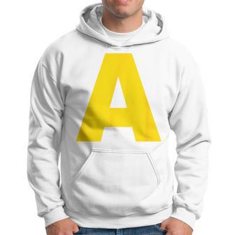 Letter A Yellow Chipmunk Costume Group Carnival A Red Kapuzenpullover - Geschenkecke