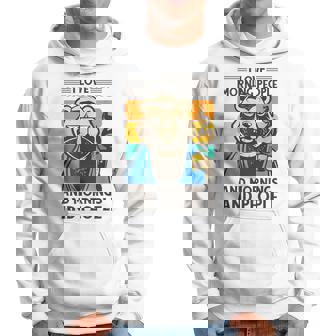 I Love Morning People And Mornings And People Café Sudadera - Regaloses