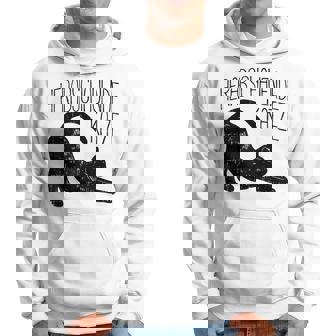 Lustiges Katzen Yoga Herabschauende Katze Cat Lover Kapuzenpullover - Geschenkecke