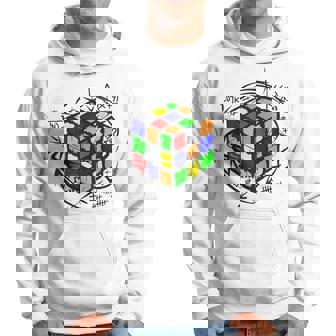 Magic Cube Physics Formula Cube Puzzle Colour Cube 3D Blue Kapuzenpullover - Geschenkecke