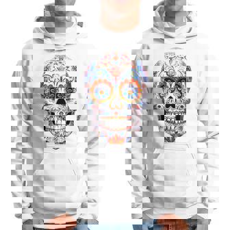 Masque De Fleurs Bleues Du Mexique Sweat à capuche - Cadeauxyz