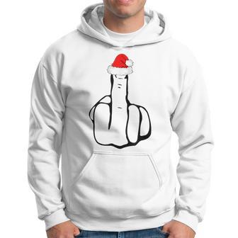 Middle Finger Jolly As Fuck Adult Joke Offensive Christmas Kapuzenpullover - Geschenkecke