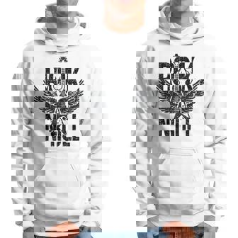 Músicos De Guitarrista De Rock And Roll Manga Larga Sudadera - Regaloses