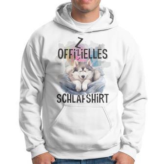 Official Siberian Husky Dog Sleep Blue Kapuzenpullover - Geschenkecke