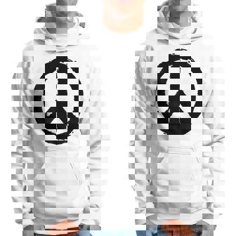 Peace Symbole De La Paix En Noir Sweat à capuche - Cadeauxyz