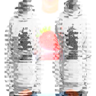 Peinture Abstraite Fraise Fruit Fraise Sweat à capuche - Cadeauxyz