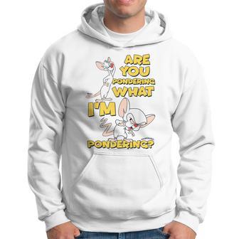 Pinky And The Brain Pondering Gray Kapuzenpullover - Geschenkecke