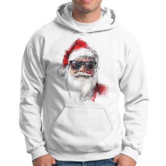 Santa Claus Christmas Graphic X-Mas Sunglasses Santa Kapuzenpullover - Geschenkecke