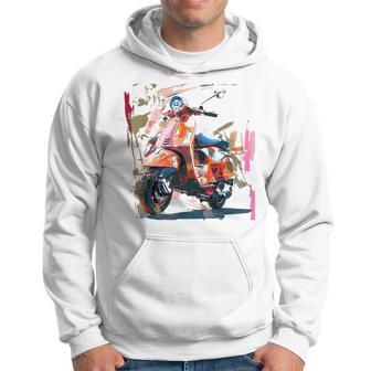 Scooter Moped Scooter Scooter Gray Kapuzenpullover - Geschenkecke