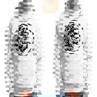 Silueta De Toro Negro En Estilo De Tatuaje Tribal Sudadera - Regaloses