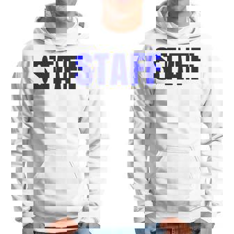 Staff Back Blue Text Uniform For Adult Sudadera - Regaloses