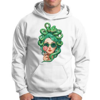 Sunglasses Green Snake Hair Hairstyle Medusa Kapuzenpullover - Geschenkecke