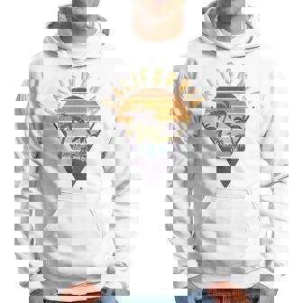 Vacances Ca Été Tropical Cali Retro Palmier Californie Sweat à capuche - Cadeauxyz