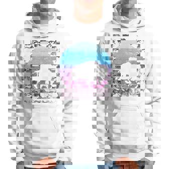 Vaporwave Bison Animal Aesthetique 90S Retro American Buffalo Sweat à capuche - Cadeauxyz