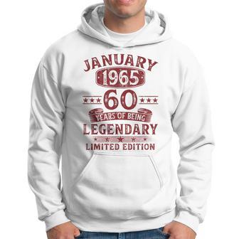 Vintage January 1965 60Th Birthday Kapuzenpullover - Geschenkecke