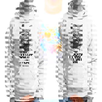 I Do What I Want Chat Avec Des Lunettes De Soleil Sweat à capuche - Cadeauxyz