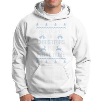 All I Want For Christmas Ist My Rest Blue Kapuzenpullover - Geschenkecke