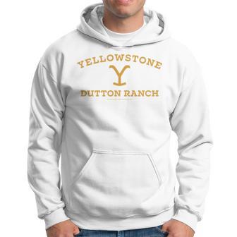 Yellowstone Dutton Ranch Gold Pocket Logo Long-Sleeved S Kapuzenpullover - Geschenkecke