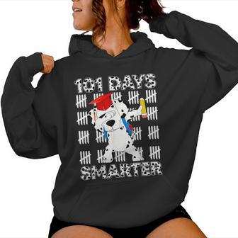 101 Days Of School Happy 100 Days Smarter Teacher Women Hoodie - Thegiftio UK