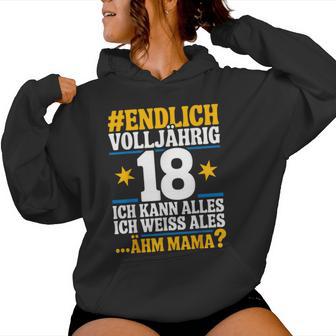 18 Geburtstag Junge Mädchen 18 Jahre 2007 Lustig Geschenk Kapuzenpullover für Damen - Geschenkecke