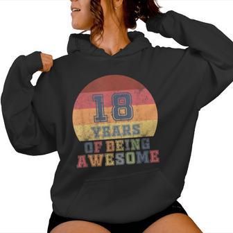 18Th Birthday Girl Daughter 18 Years Old Son Boys Retro Kapuzenpullover für Damen - Geschenkecke