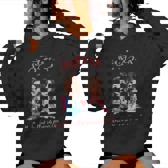 2 Sisters Anime Chibi Girls Built-In Best Friends For Life Women Hoodie | Mazezy