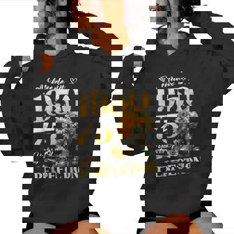 75Th Birthday Floral Made In 1950 75 Years Old Sunflower Sudadera con capucha para mujer - Regaloses