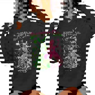 7Th Birthday Witch Pink And Green 7 Year Old Birthday Girls Women Hoodie - Seseable